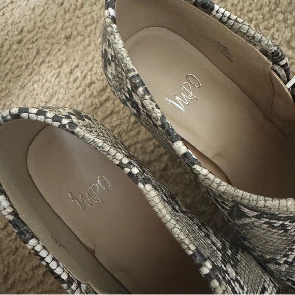 Impo Snakeskin Patterned Women's Ankle Boots Size 7.5 - Picture 7 of 7